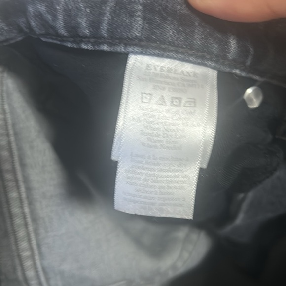 Everlane The Original Cheeky Crop Jean, washed black grey, size 25 - Picture 9 of 10
